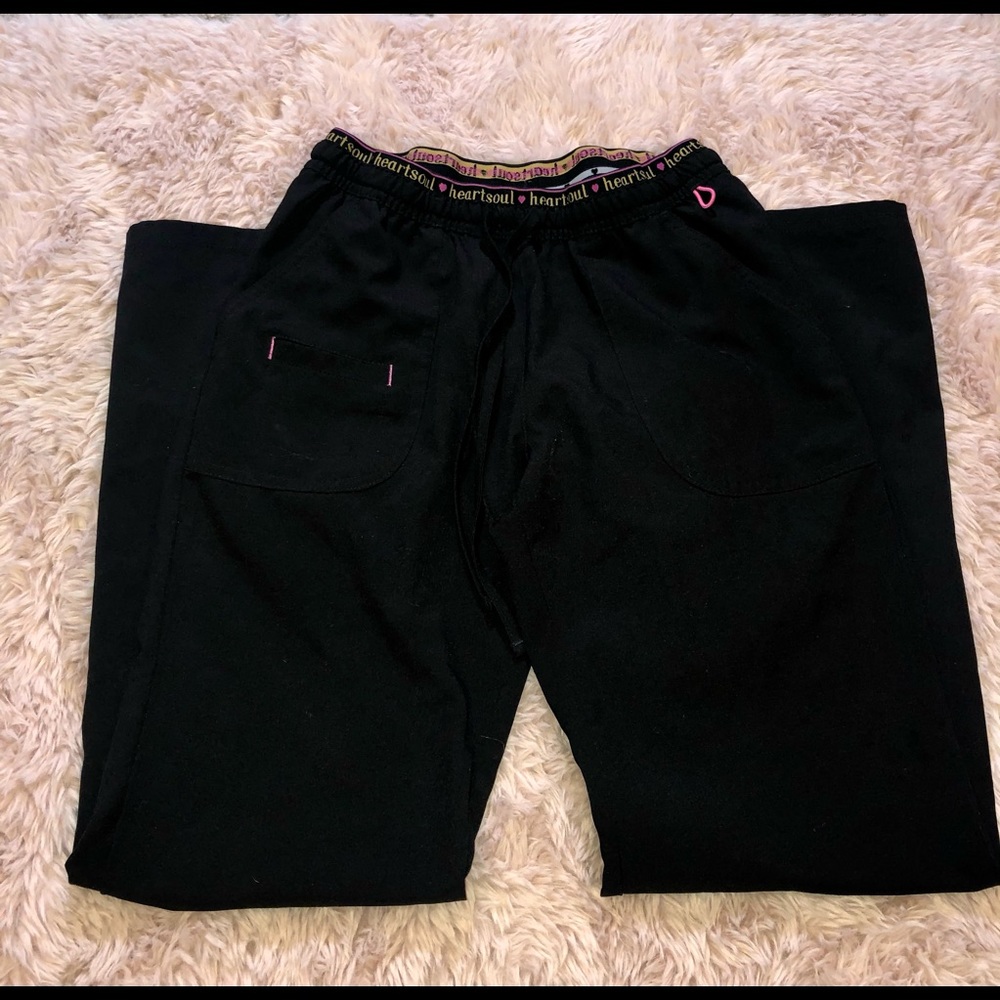 HeartSoul Black Scrub Pants